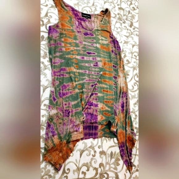 Boho Style Fashion Fuse ty-dye Tank top-S - Picture 12 of 14